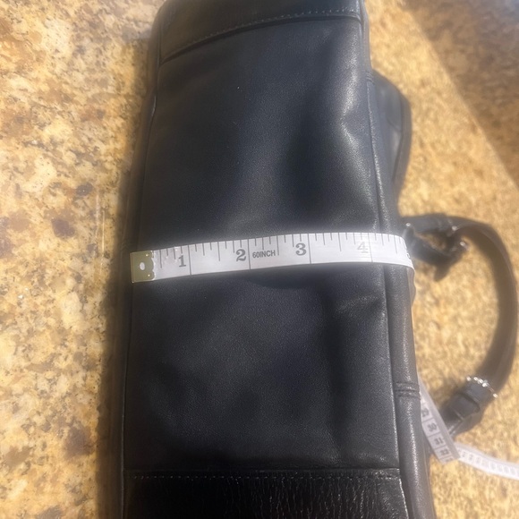 Coach Gallery Soft Black Leather Handbag Tote Purse - Picture 9 of 13
